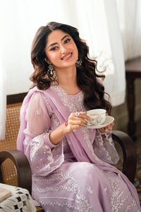 EMBROIDERED CHIFFON 3PCS STITCHED SUIT