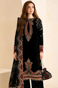 3 Piece Stitched Luxury Velvet Suit - Ready To Wear
