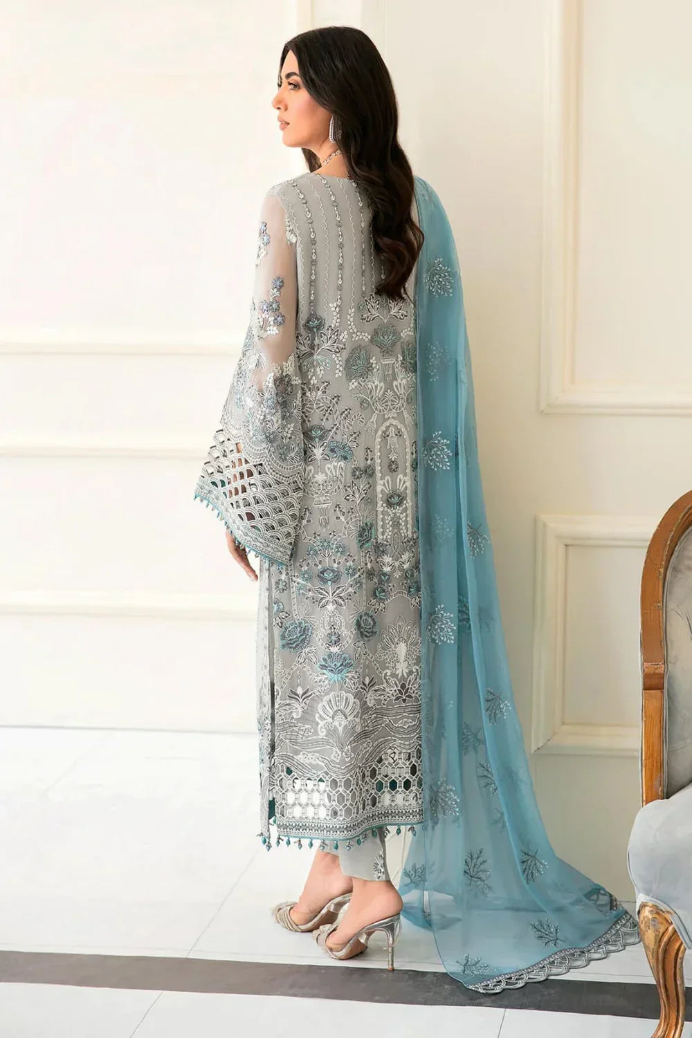 03-Piece Chiffon Suit - Ready To Wear