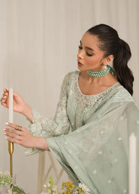 03-Piece Chiffon Suit With Embroidery - Ready To Wear