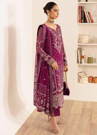 Royal Plum - 3 Piece Embroidered Suit | Ready To Wear