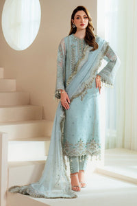 03-Piece Organza Suit With Hand Embellishments Embroidery - Ready To Wear