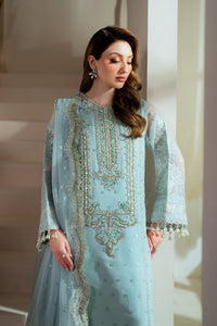 03-Piece Organza Suit With Hand Embellishments Embroidery - Ready To Wear
