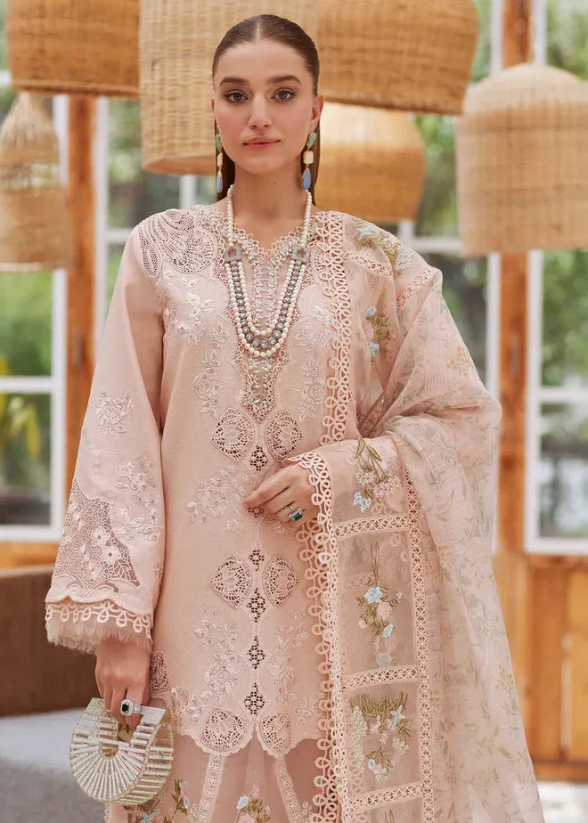 03-Piece Lawn Suit With Heavy Embroidery - Ready To Wear