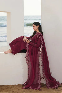03-Piece Suit With Chikankari Embroidery - Ready To Wear