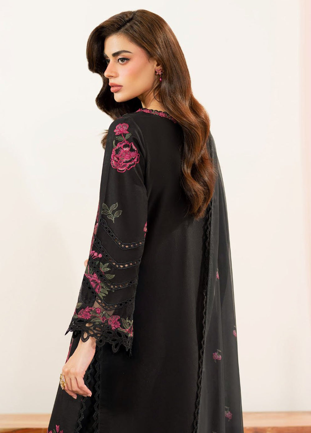 3 Piece Stitched Lawn Suit - Ready To Wear