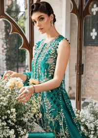 03-Piece Oraganza Suit With Heavy Embroidery - Ready To Wear