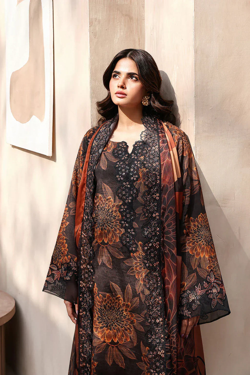 03-Piece Printed Lawn Suit  - Ready To Wear