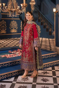 03-Piece Chiffon Suit With Heavy Embroidery - Ready To Wear