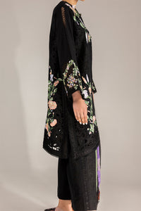 3 Piece Stitched Chikankari Embroidery Suit - Ready To Wear