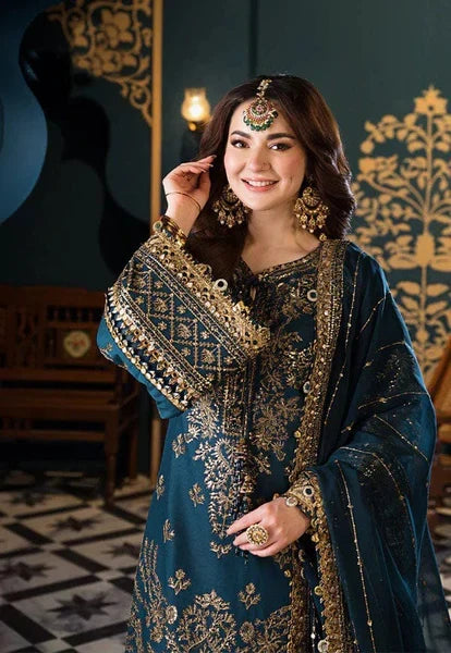 03-Piece Chiffon Suit With Heavy Embroidery - Ready To Wear