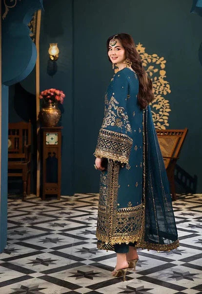 03-Piece Chiffon Suit With Heavy Embroidery - Ready To Wear