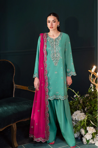 03-Piece Chiffon Suit With Embroidery - Ready To Wear